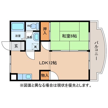 アコーシャル・ドゥのとがわの物件間取画像